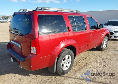 2007 Nissan Pathfinder S z USA, uszkodzony, nr VIN 5N1AR18UX7C612363